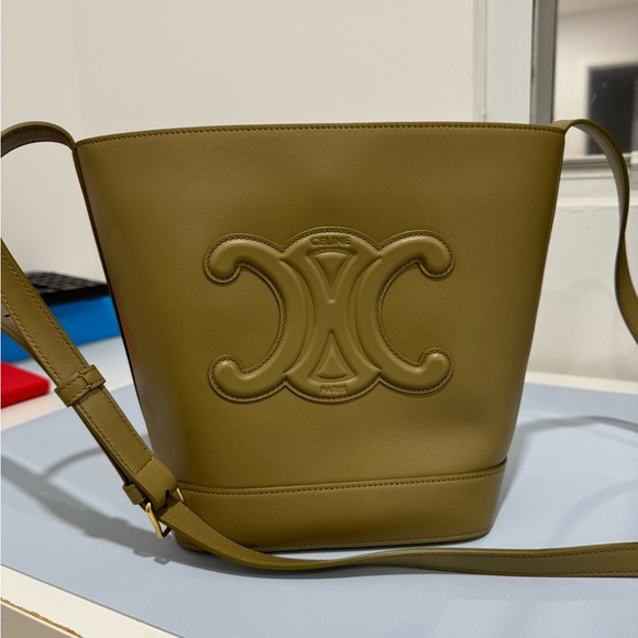 Celine Small Bucket Cuir Triomphe - Picture 10 of 13